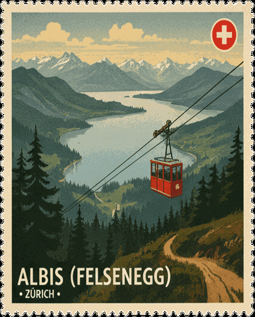 Albis (Felsenegg) stamp