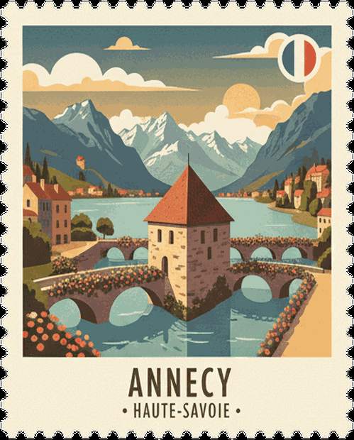 Annecy stamp
