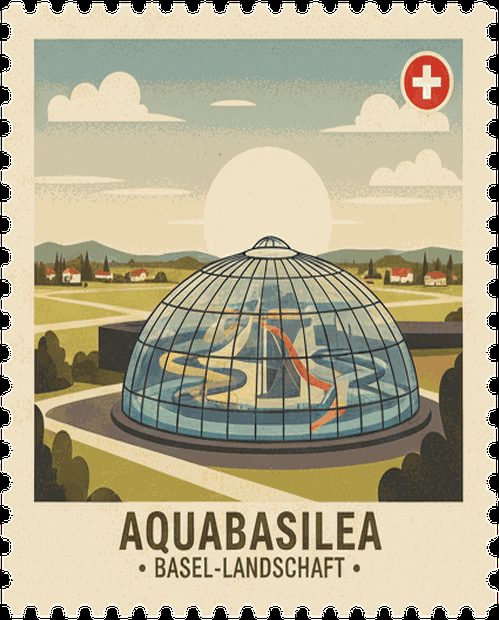 Aquabasilea stamp