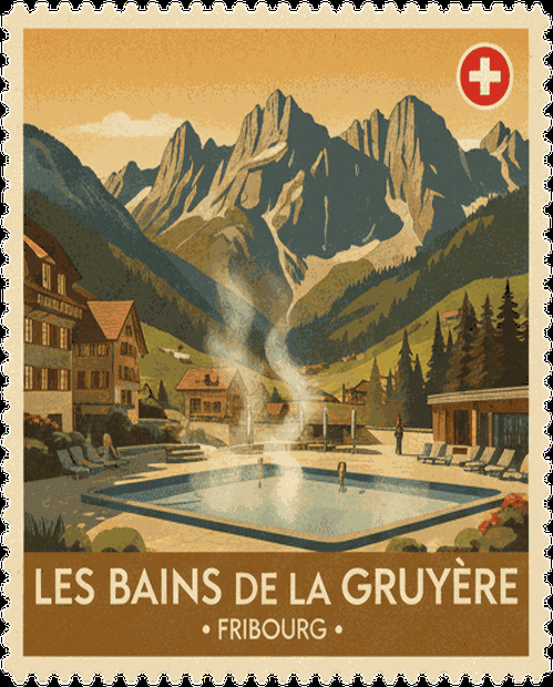 Les Bains de la Gruyère stamp