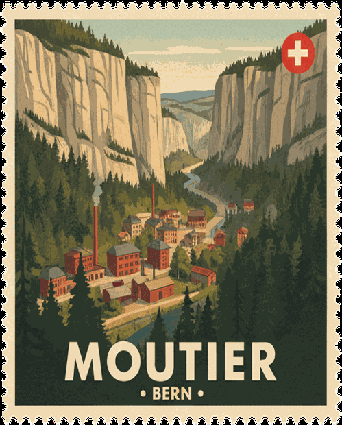 Bantiger vintage travel stamp