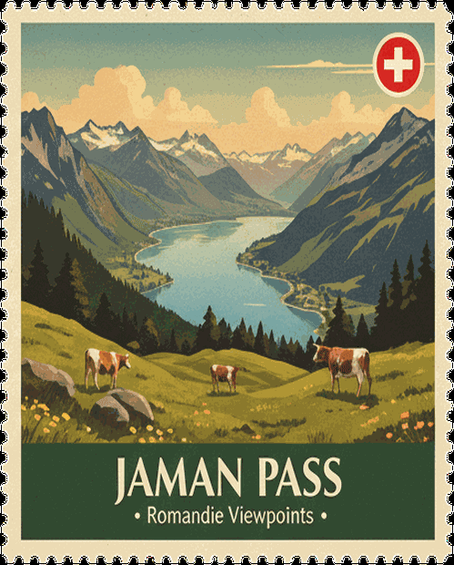 Jaman Pass stamp