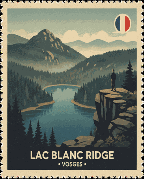 Lac Blanc Ridge stamp