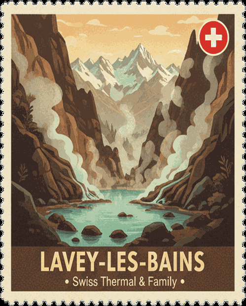 Lavey-les-Bains stamp