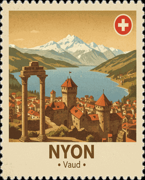 Nyon stamp