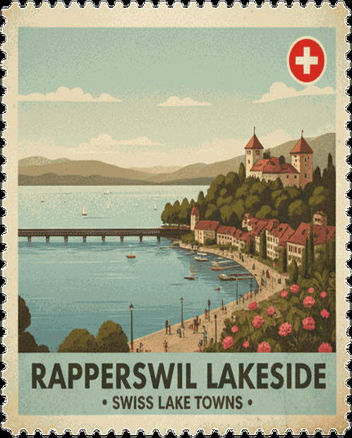 Rapperswil Lakeside stamp