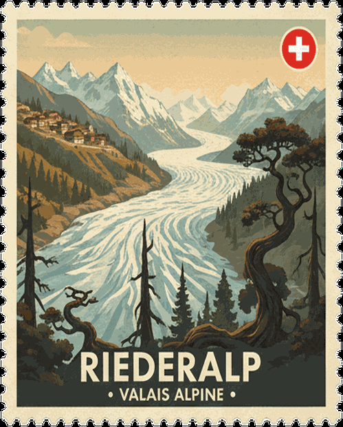 Riederalp stamp