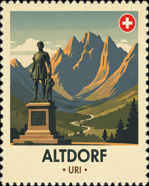 Riviera Terrace vintage travel stamp