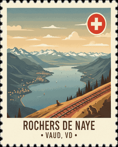 Rochers de Naye stamp