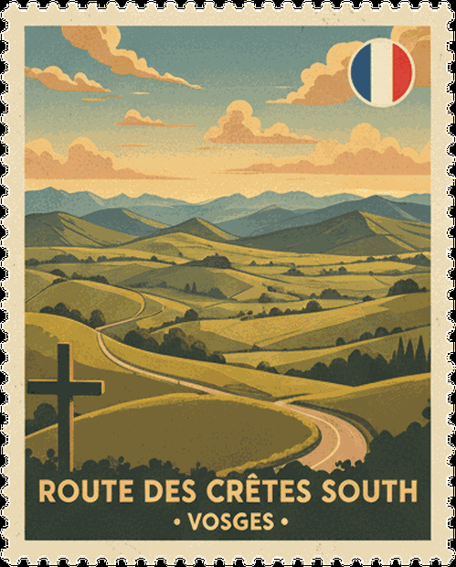 Route des Crêtes South stamp