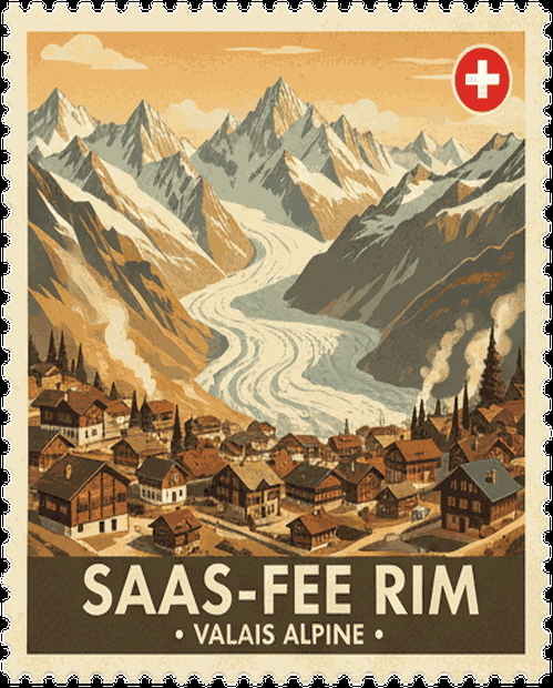 Saas-Fee Rim stamp