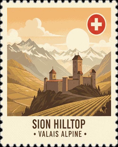 Sion Hilltop stamp
