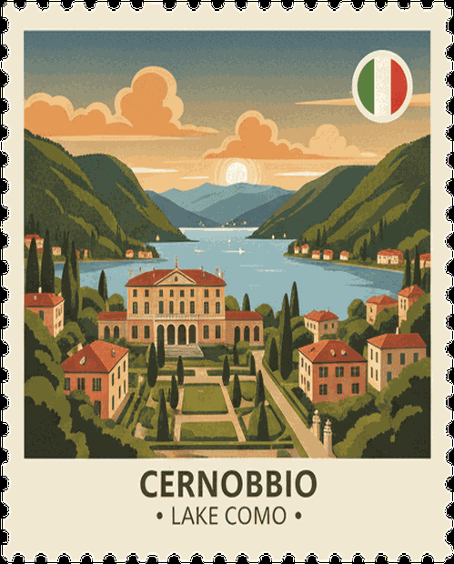 Turckheim vintage travel stamp