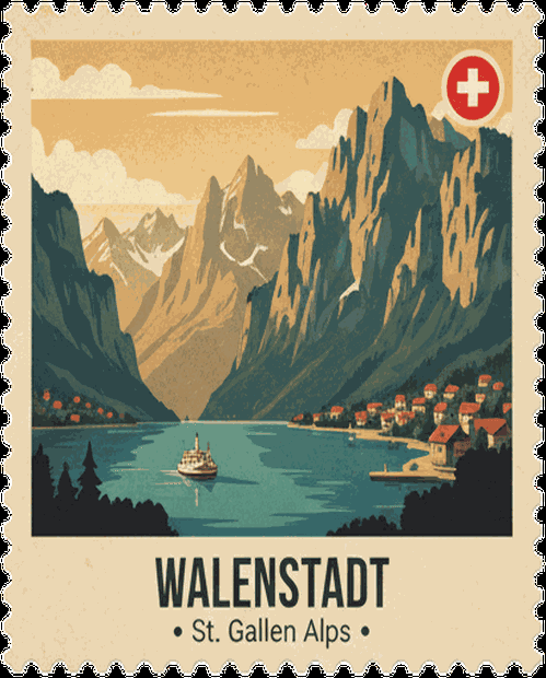 Walenstadt stamp
